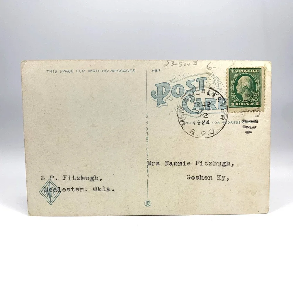 1921 KCS Railroad RPPC Shops Kansas 1924 Katy Flyer Postcard Lot Southern Bell‎